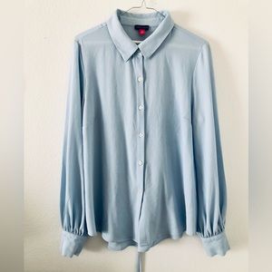 Vince Camuto Light Blue Corset Back Blouse